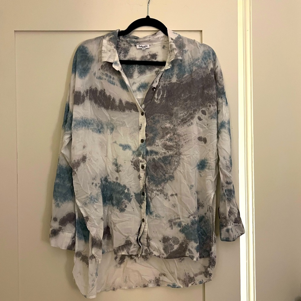 Splendid High Low Button Down Blouse! - image 1